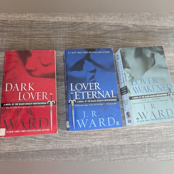 Set Of Black Dagger Brotherhood Novels By J.R. Ward Books 1-3 - Picture 1 of 12